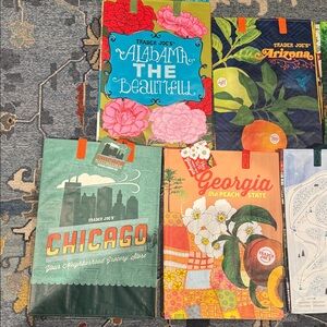 NEW 9 Trader Joe’s Colorado reusable shopper tote bag Georgia Chicago Carolina